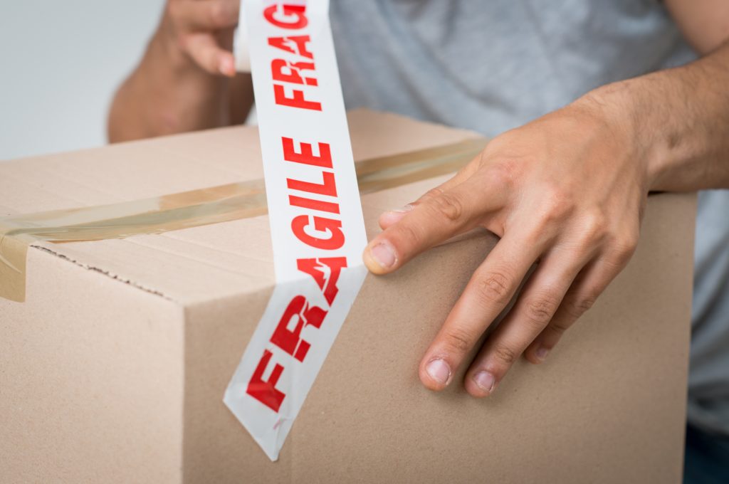 packing a fragile box